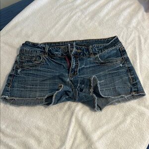 Candie's Blue Jean Shorts Classic Distressed Look